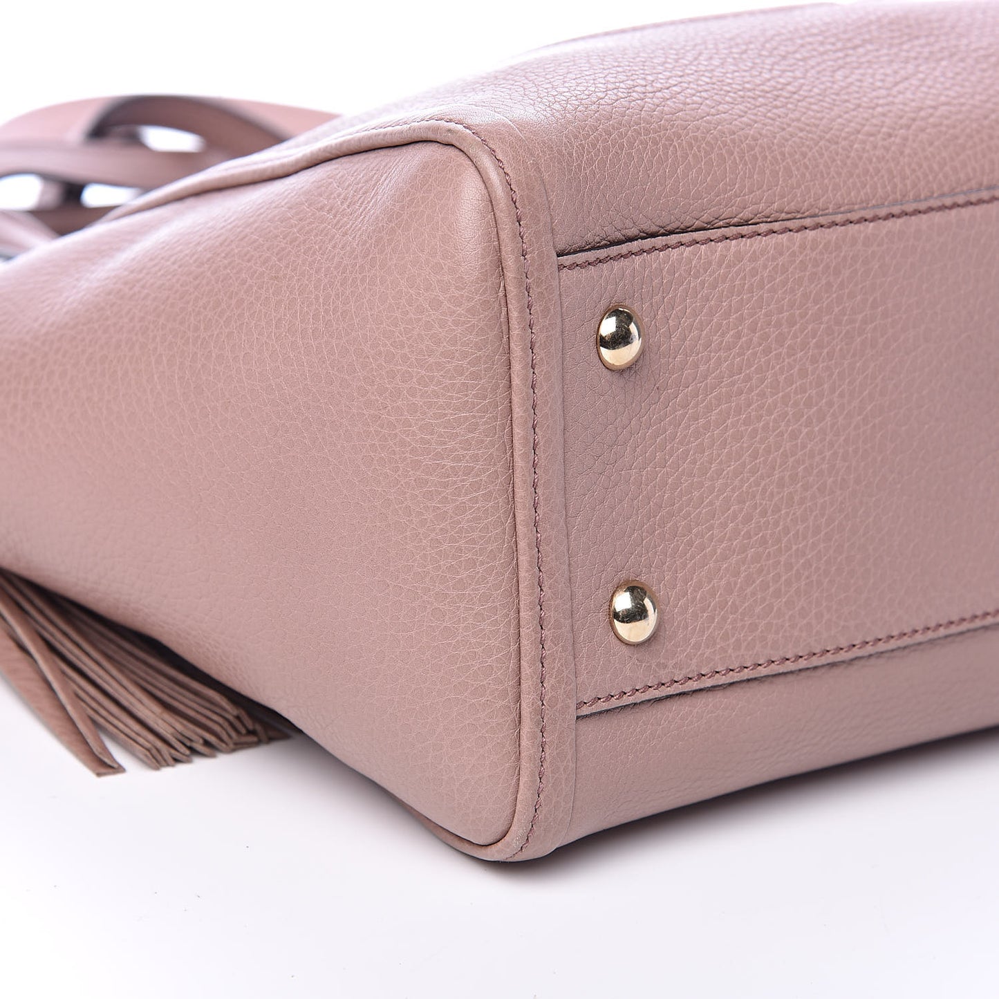 Pebbled Calfskin Small Soho Top Handle Bag Light Pink