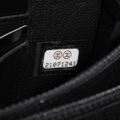 Chanel Lambskin Quilted Small Boy Zip Around Wallet Black 7 of 9