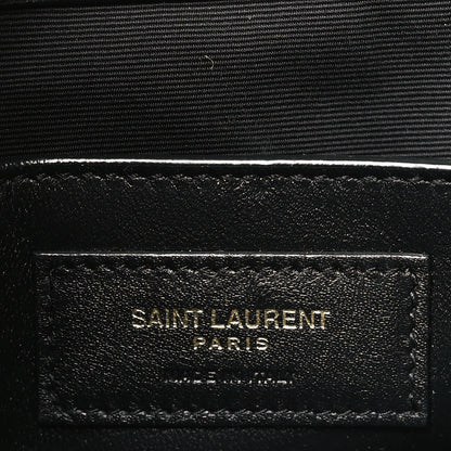 Saint Laurent Lambskin Matelasse Monogram Baby Niki Chain Satchel Black 6 of 10