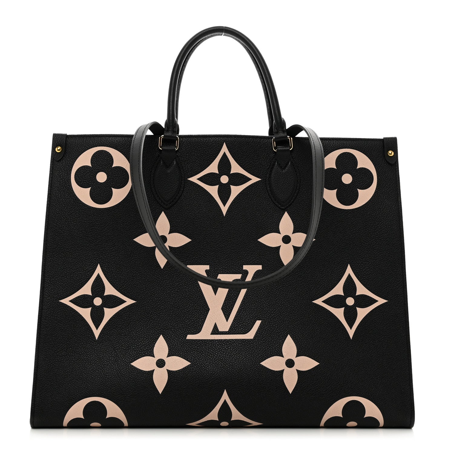 Louis Vuitton LOUIS VUITTON Empreinte Monogram Giant Onthego GM Black Beige 1 of 9