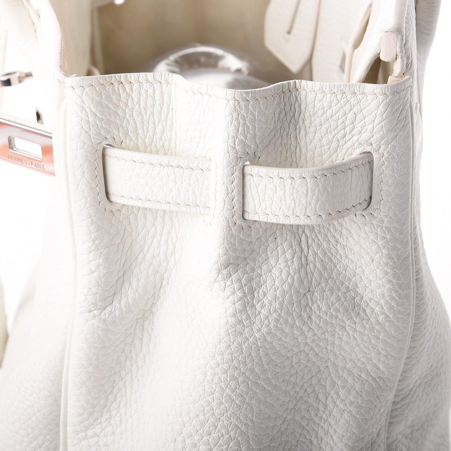 Taurillon Clemence Birkin 30 White