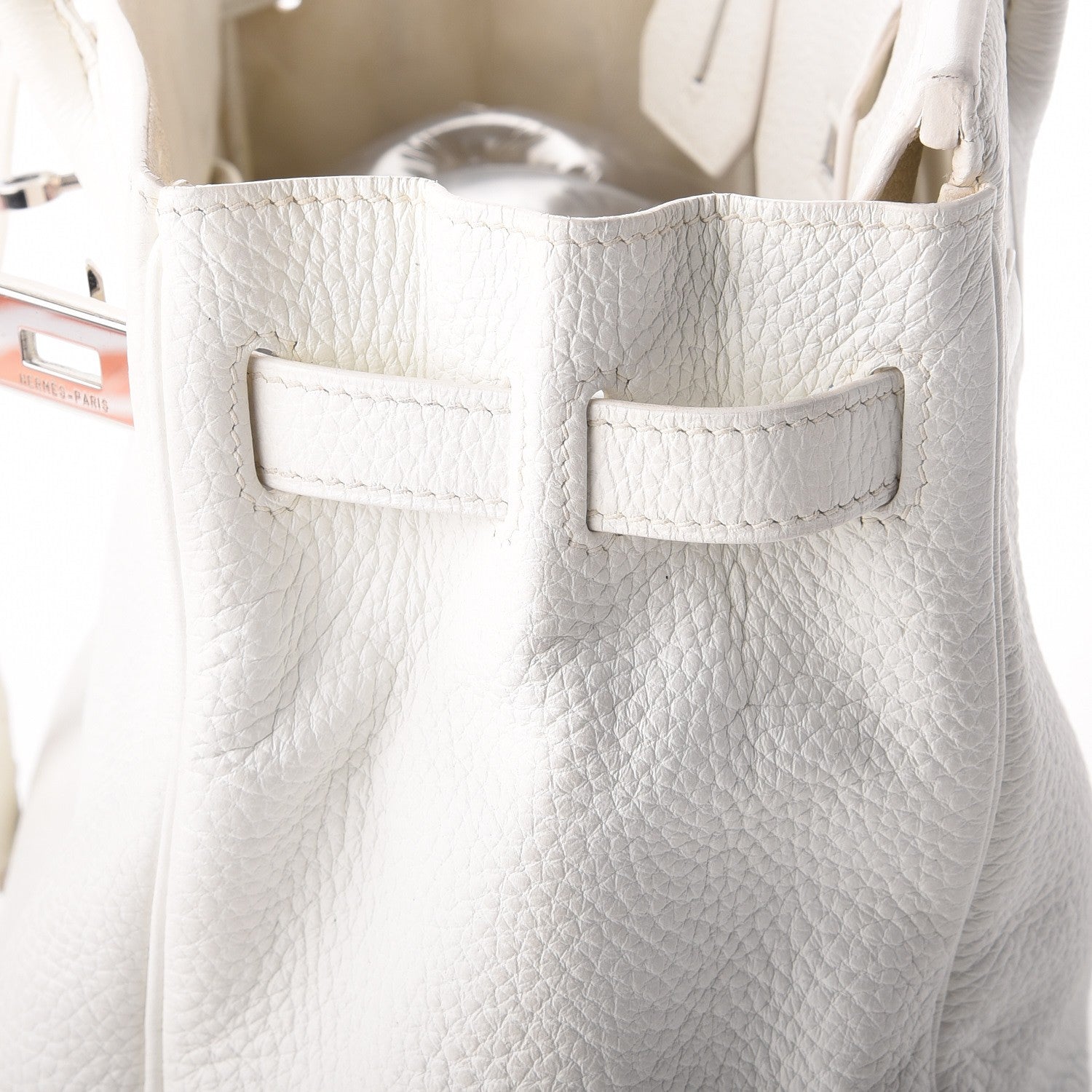 Hermes Taurillon Clemence Birkin 30 White 40 of 44