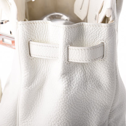 Hermes Taurillon Clemence Birkin 30 White 40 of 44