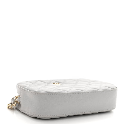 Chanel Caviar Quilted Camera Case Grey 4 of 10