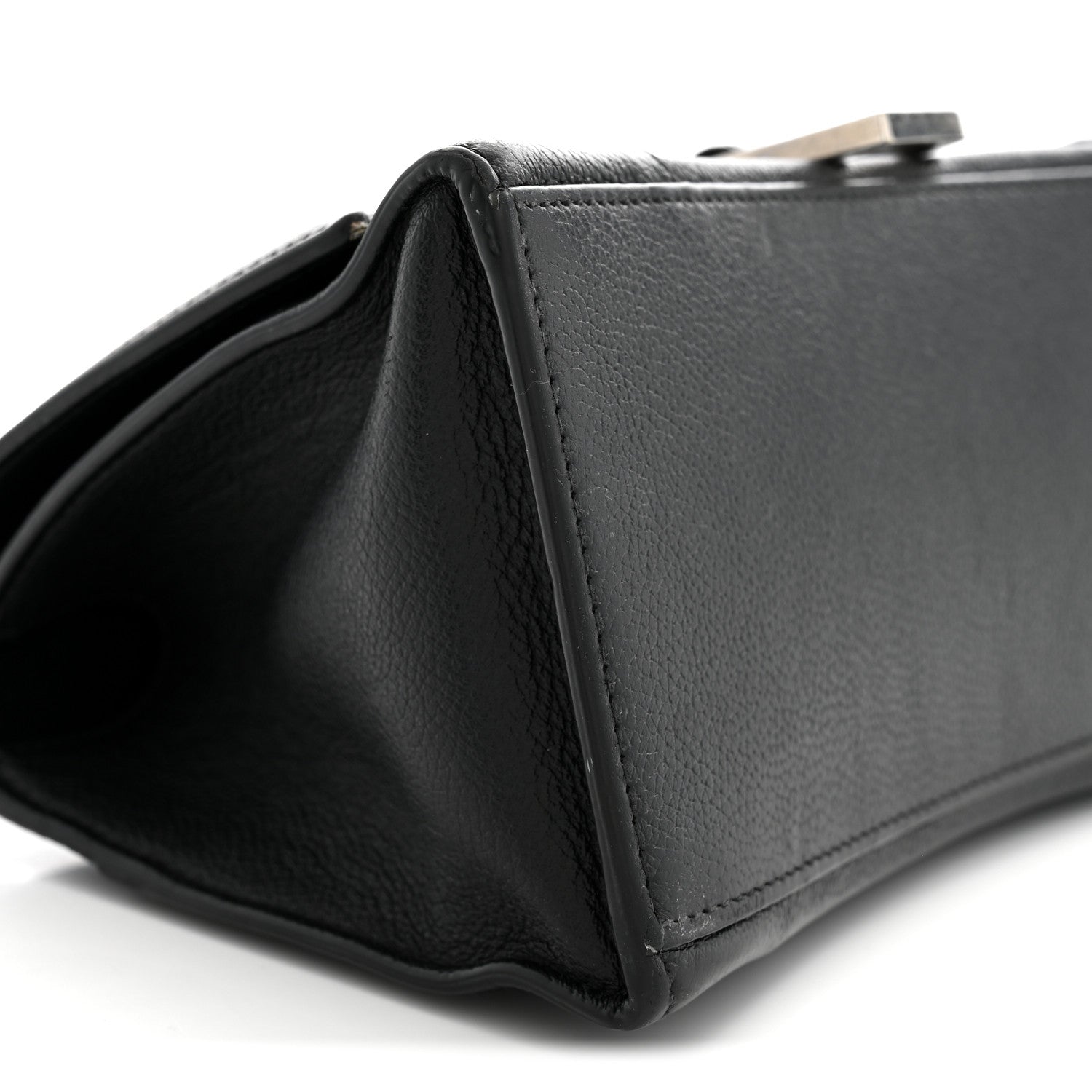 Balenciaga Grained Calfskin Small Hourglass Top Handle Bag Black 9 of 15