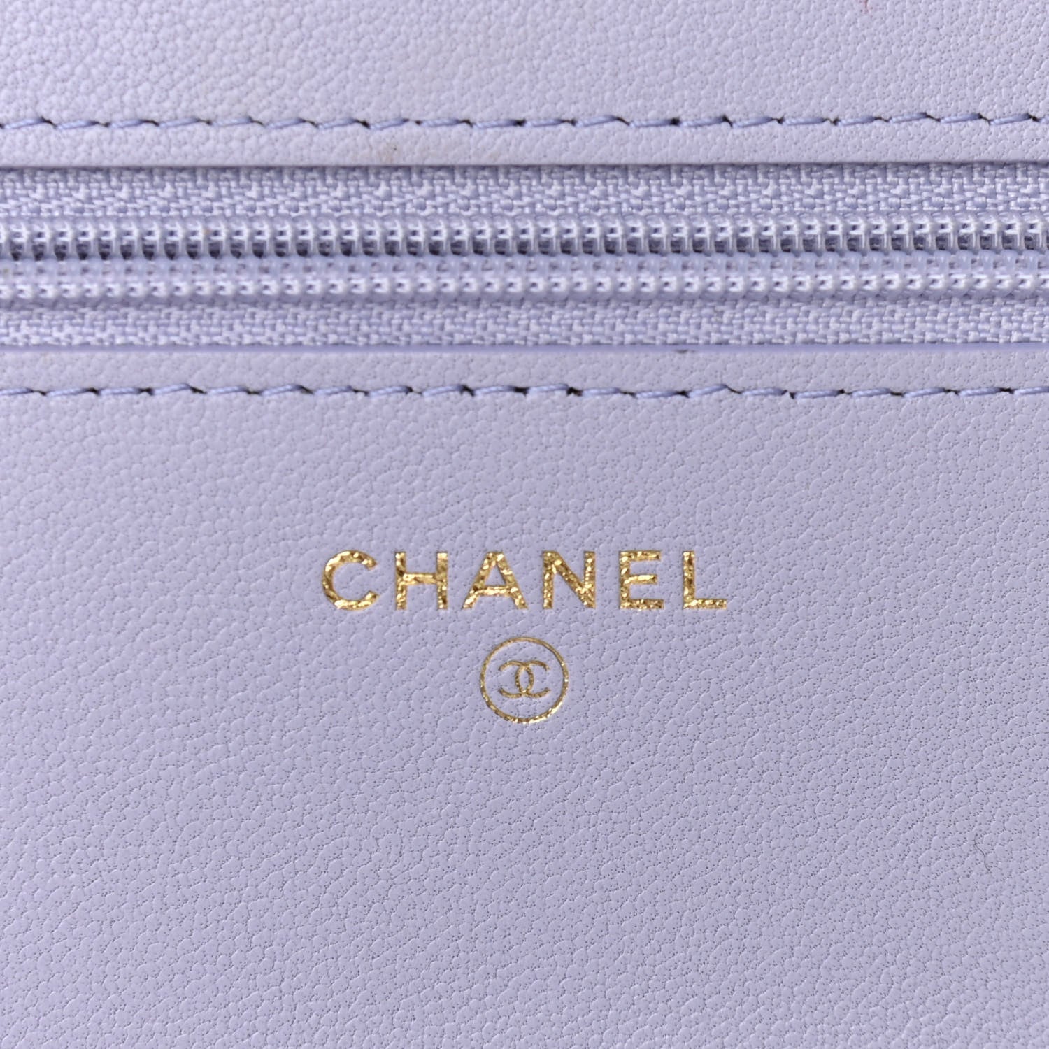 Chanel Lambskin Quilted Chanel 19 Wallet On Chain WOC Light Purple 6 of 11