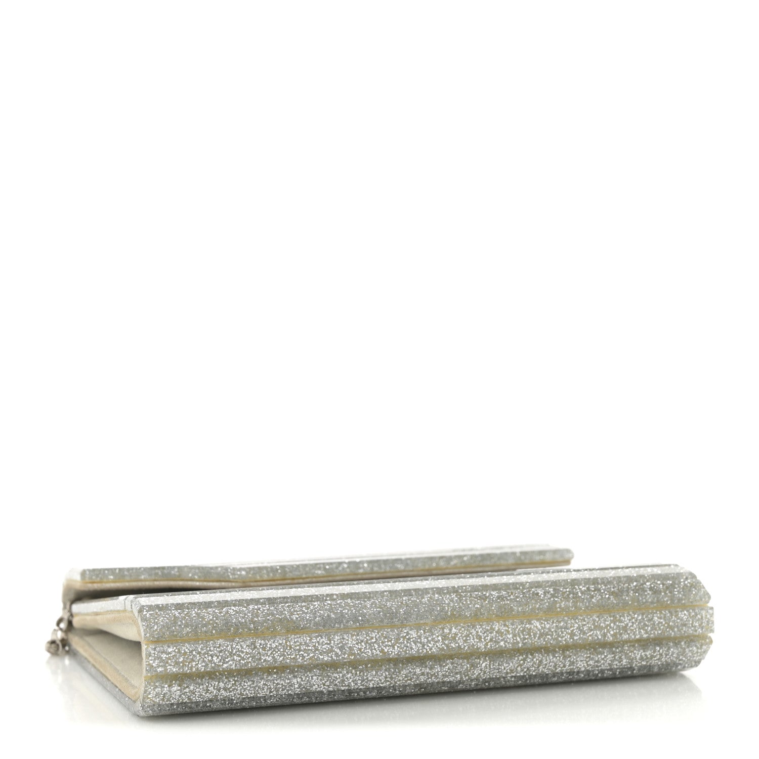 Jimmy Choo Acrylic Glitter Micro Candy Clutch Silver 1748652