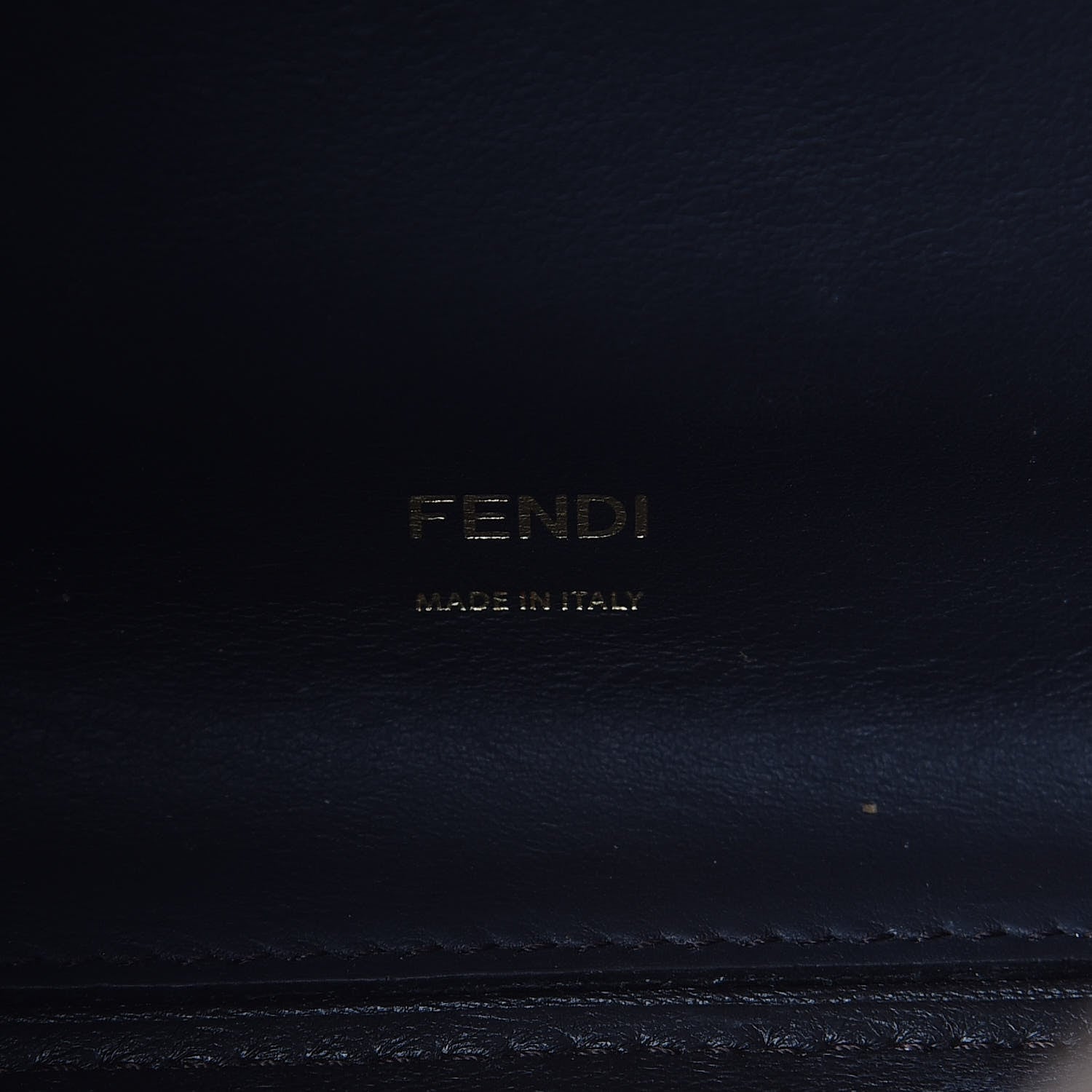Fendi Vitello Seta Light Century Shearling FF 1974 Medium Peekaboo X-Lite Nocciolo Ebano Tobacco 9 of 12