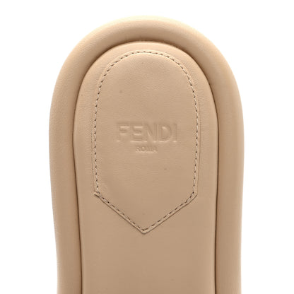Fendi Nappa Baguette 60mm Slide Sandals 37 Buff 7 of 7
