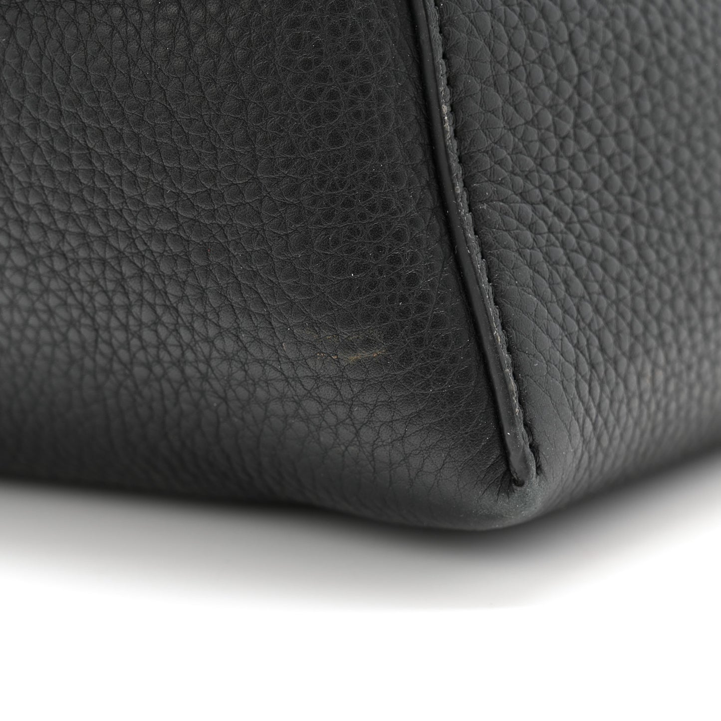 Grained Calfskin Medium N/S Park Tote Black