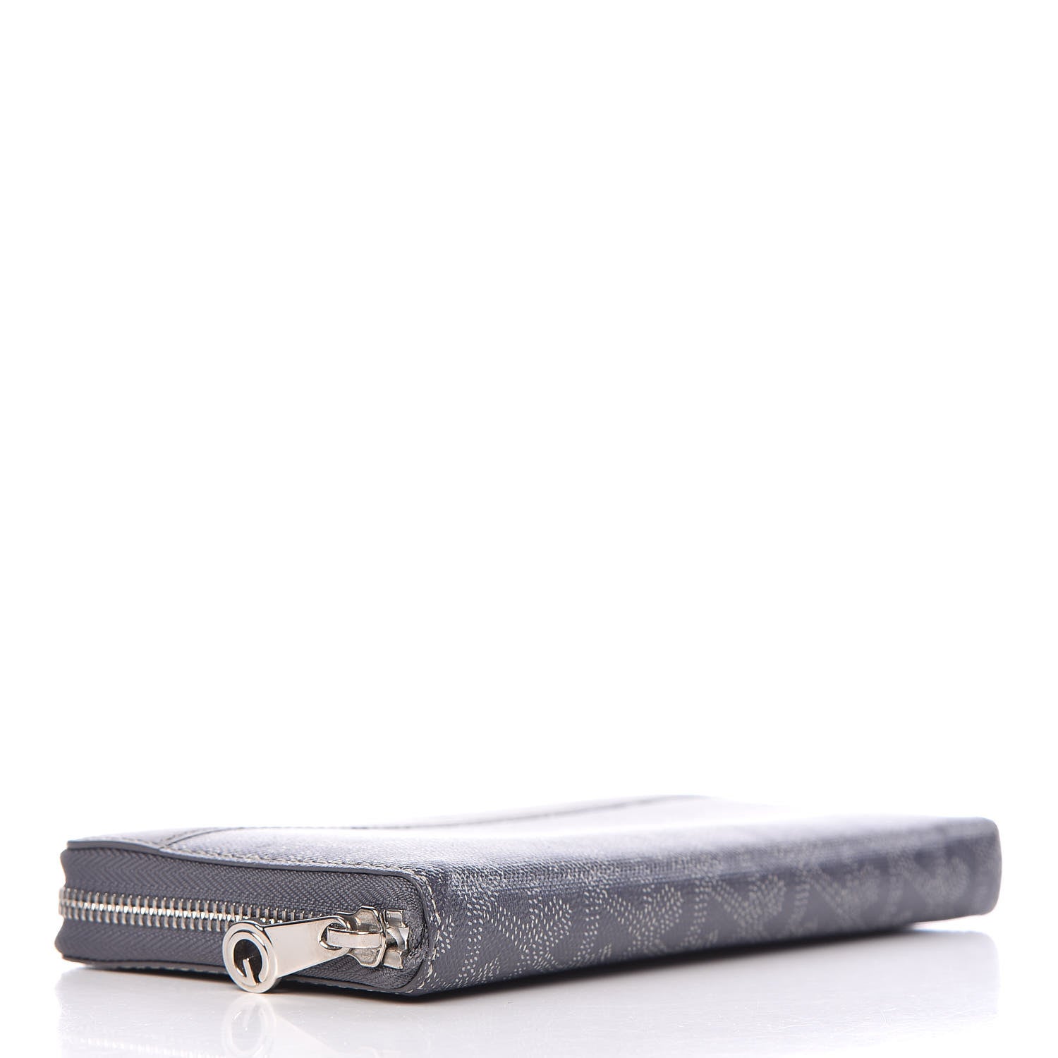 Goyard Goyardine Matignon Zip Around GM Wallet Grey 4 of 8
