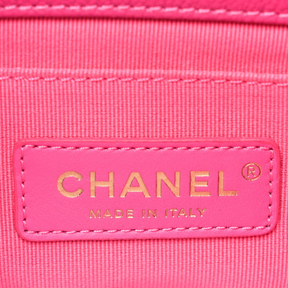 Chanel Caviar Quilted Chain Melody Waist Belt Bag Dark Pink 5 of 9