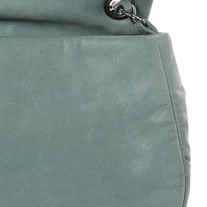 Chanel Iridescent Calfskin Glint Flap Green 9 of 14