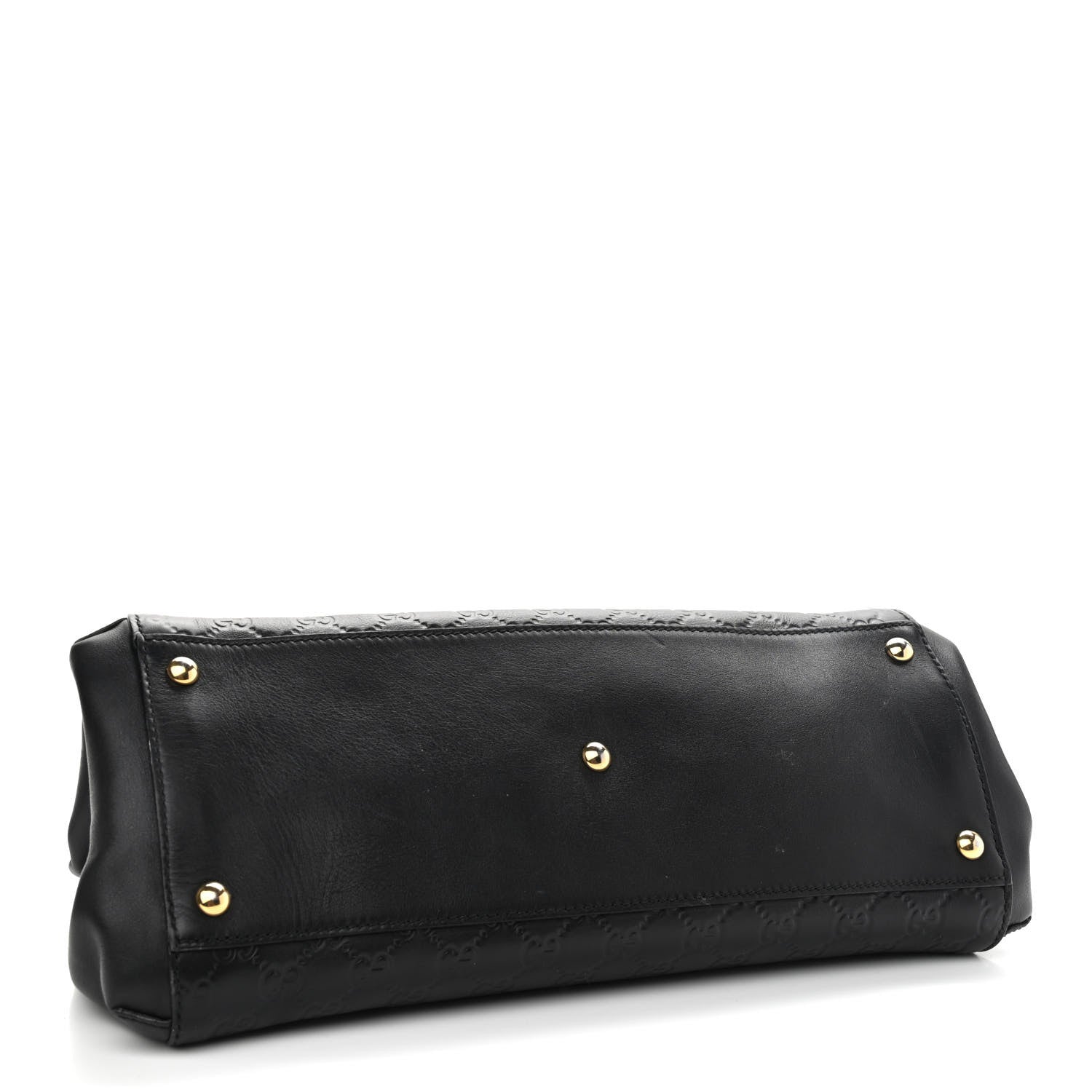 Gucci Soft Guccissima Signature Top Handle Tote Bag Black 4 of 10