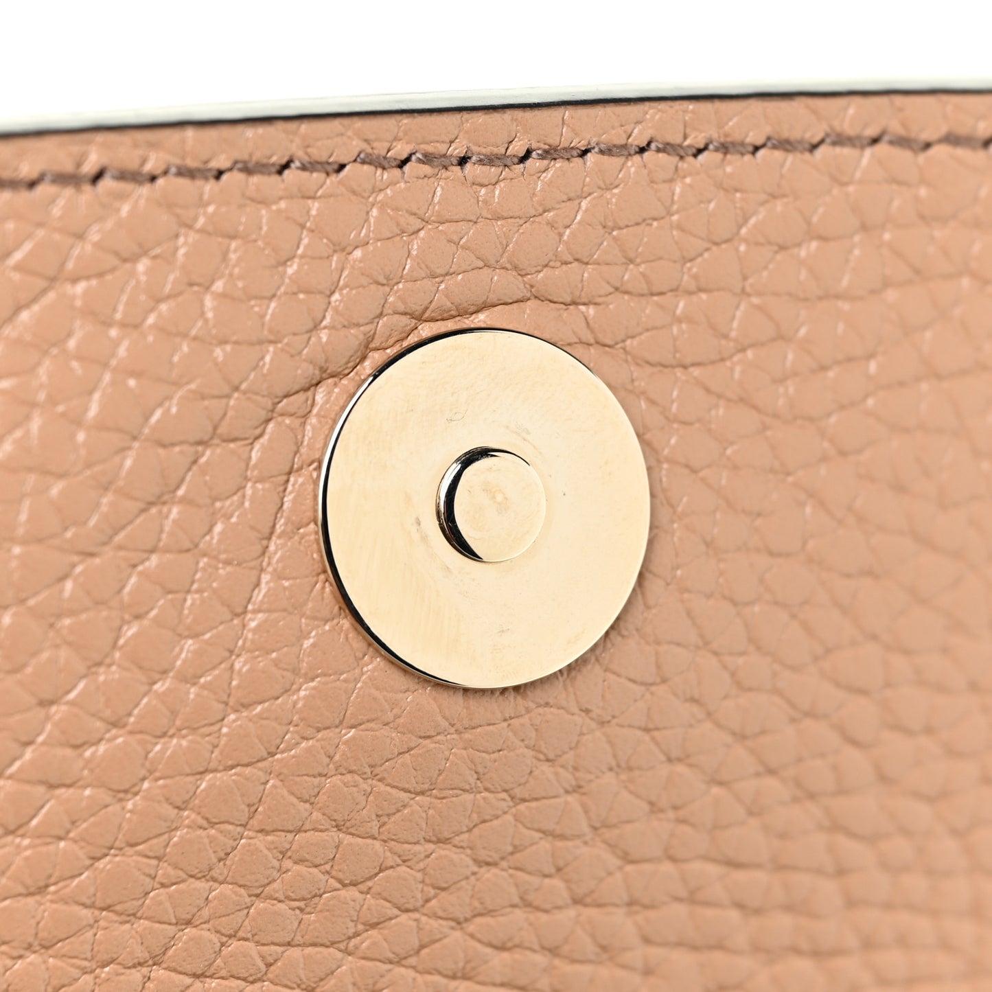Pebbled Calfskin Medium Soho Flap Crossbody Camelia