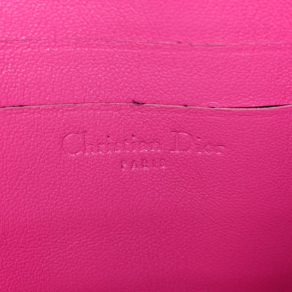 Christian Dior Lambskin Cannage Miss Dior Promenade Pouch Fuchsia 6 of 14