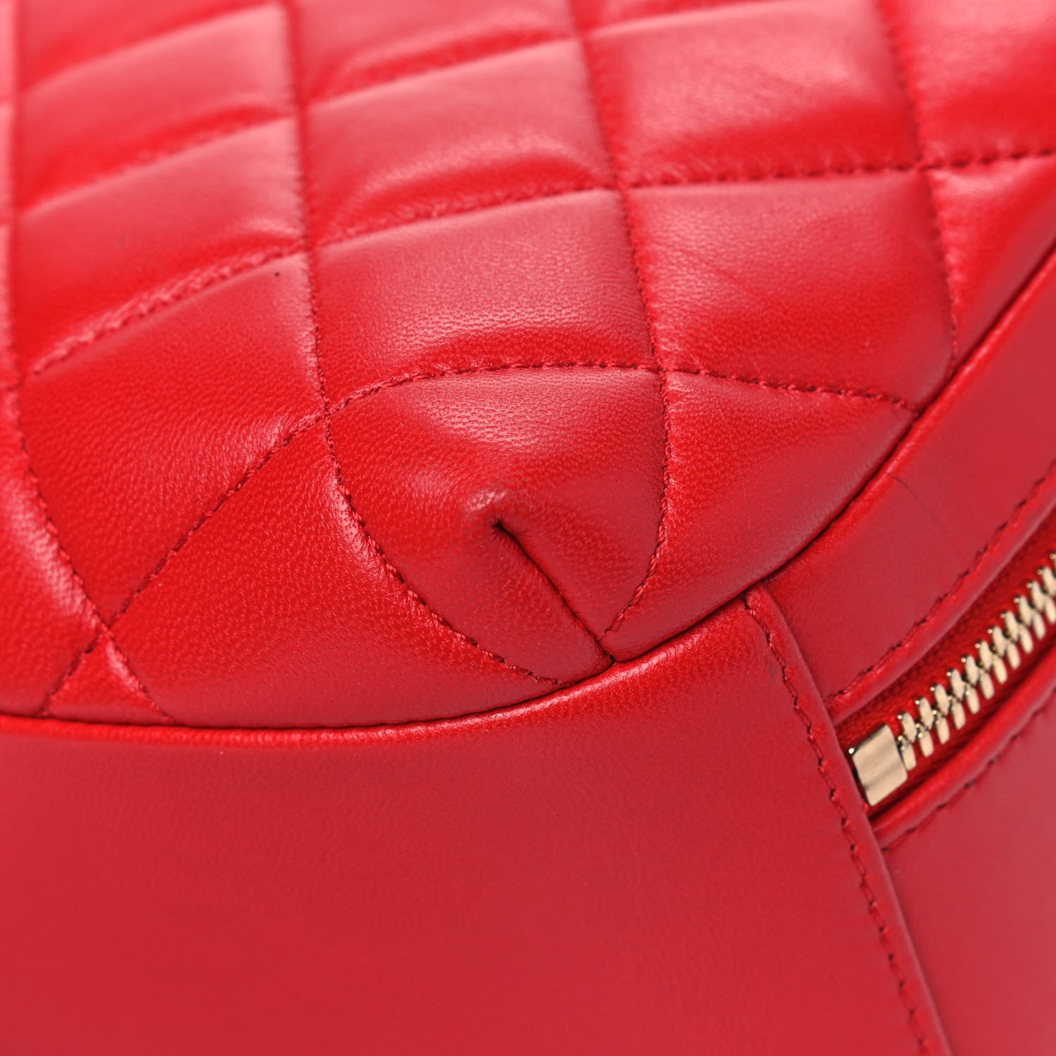 Chanel Lambskin Quilted Medium Trendy CC Bowling Bag Red 6 of 8