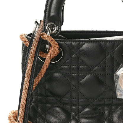 Christian Dior Lambskin Cannage Mini Morgane Tschiember Lady Dior Black 7 of 11