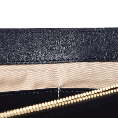 Chloe Smooth Calfskin Little Horses Embroidered Medium Faye Day Shoulder Bag Full Blue 6 of 12