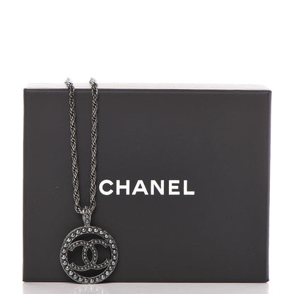 Chanel Ruthenium Pearl CC Short Necklace Dark Grey 6 of 6