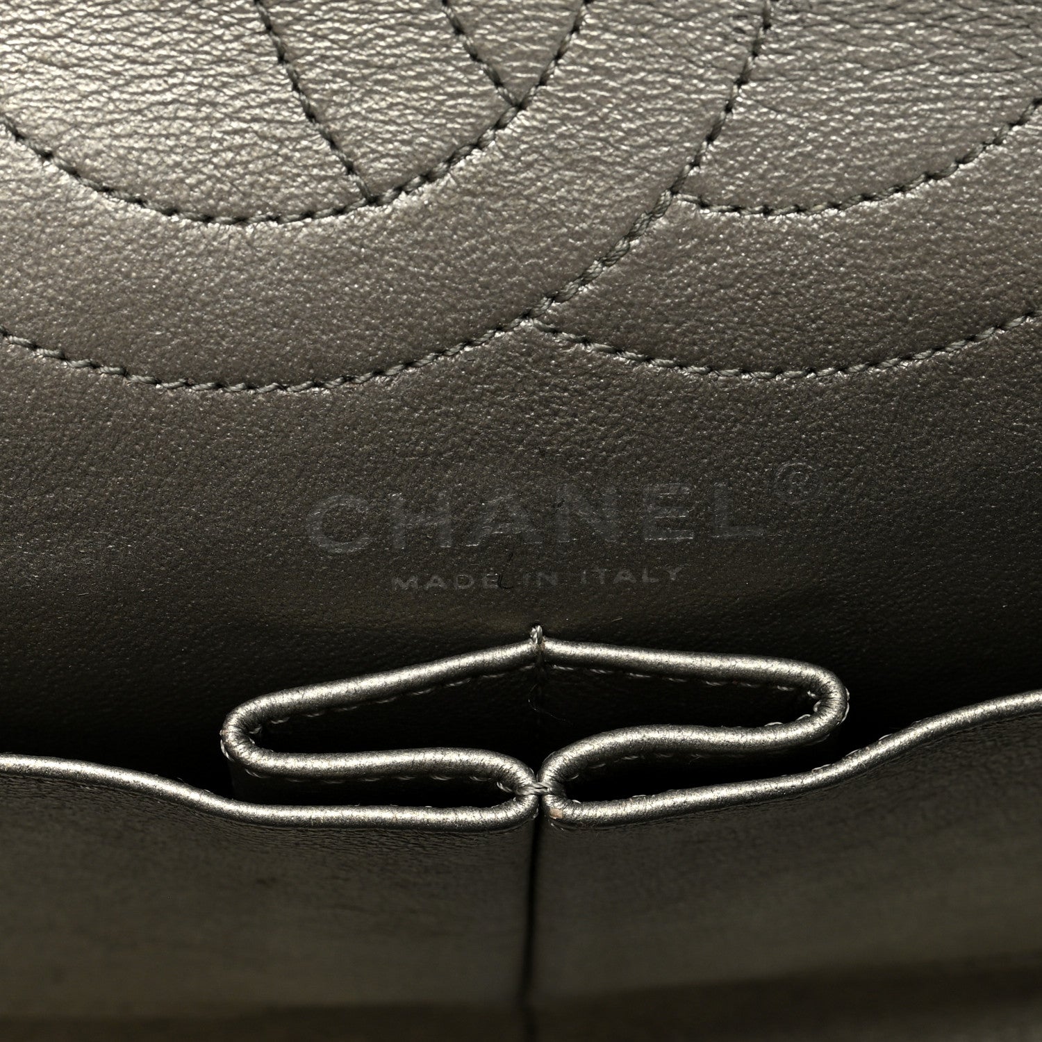 Chanel Metallic Aged Calfskin Quilted 2.55 Reissue 226 Flap Silver 6 of 10