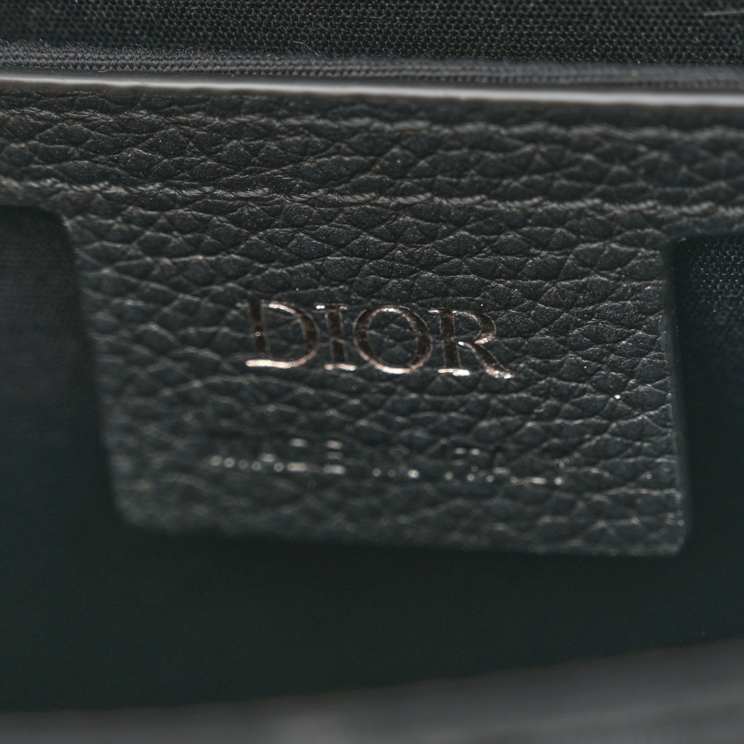 Christian Dior Oblique Jacquard Grained Calfskin Mini Saddle Messenger Bag With Flap Black 6 of 14