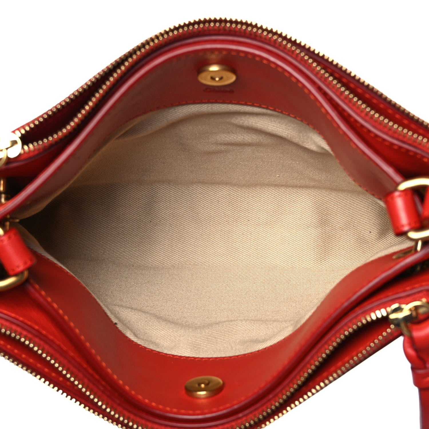 Chloe Calfskin Suede Roy Crossbody Bag Earthy Red 4 of 9