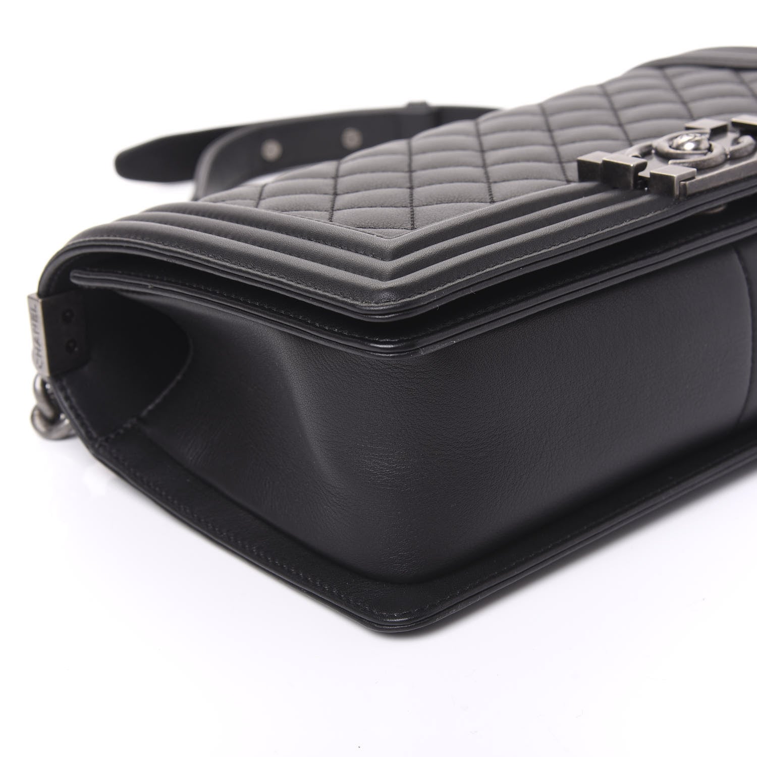 Chanel Calfskin Quilted Medium Boy Flap Black 8 of 9