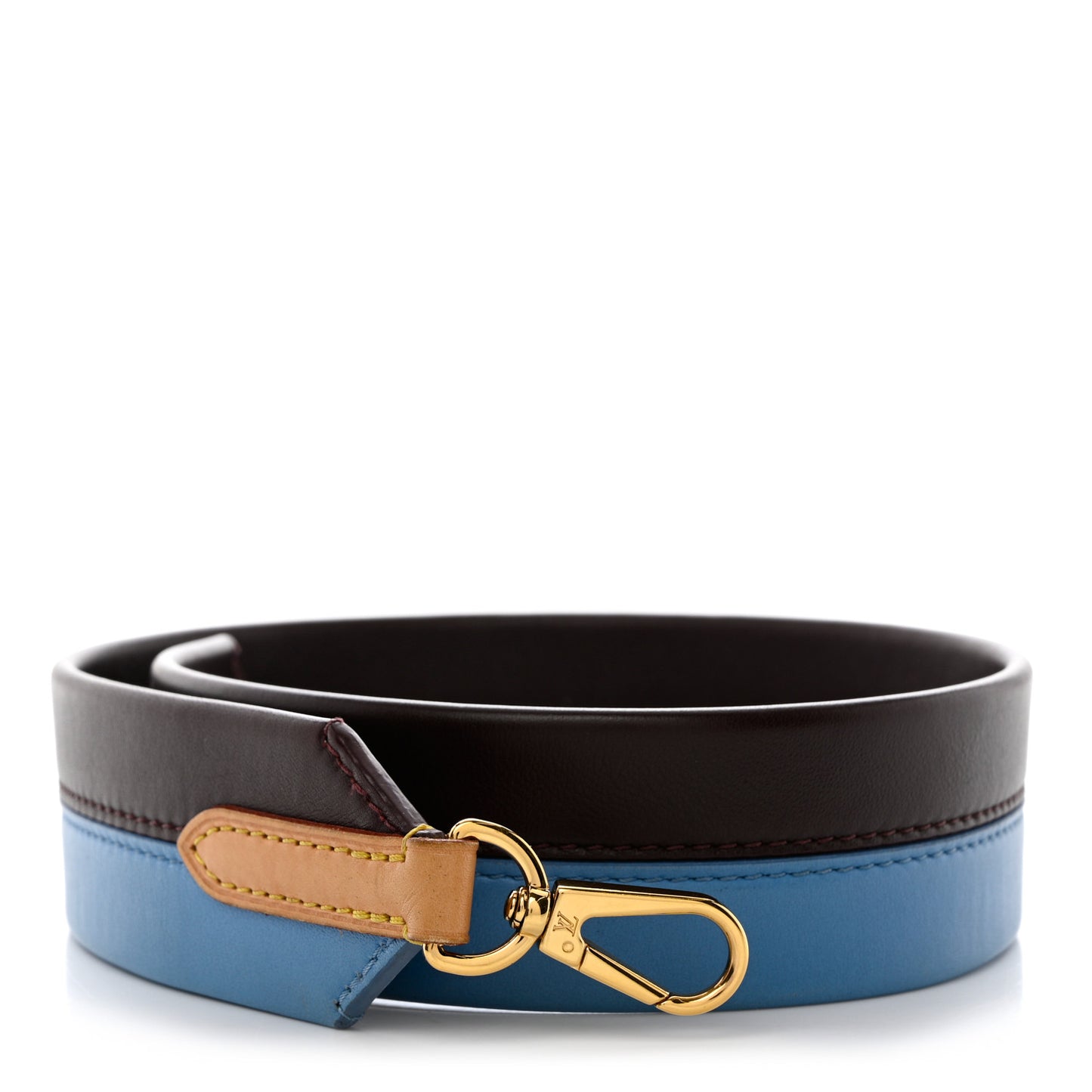 Calfskin Cluny MM Shoulder Strap Blue Glacial