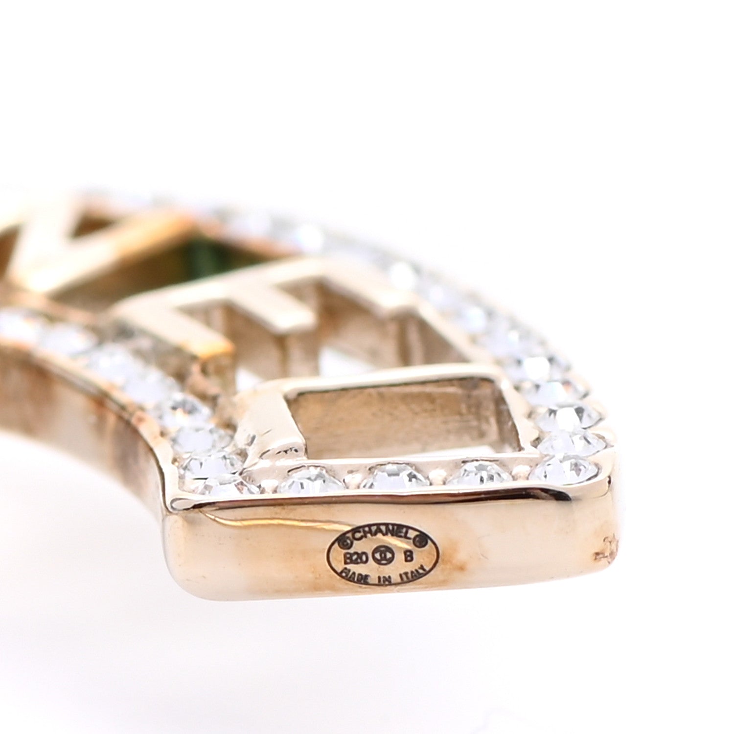 Chanel Crystal Pearl Bow-tiful CC Hoop Earrings Gold 5 of 7