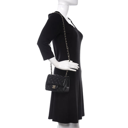 Chanel Lambskin Quilted Mini Square Flap Black 2 of 10