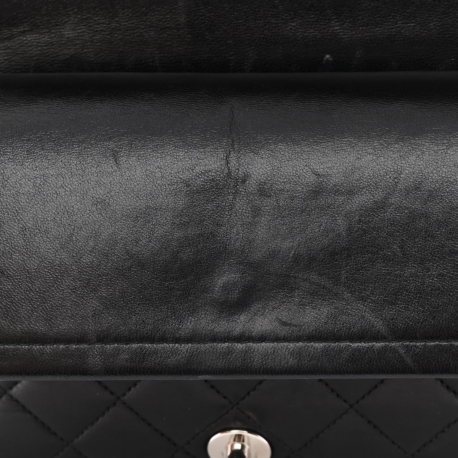 Chanel Lambskin Quilted Medium Double Flap Black 15 of 19