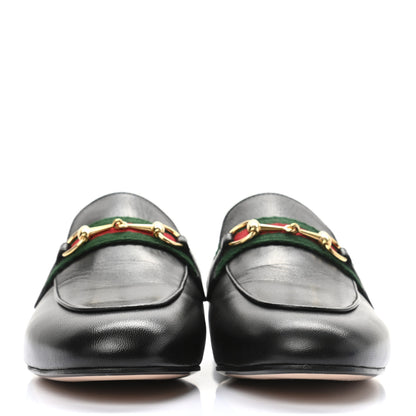 Gucci Malaga Kid Web Womens Princetown Slippers 39.5 Black 2 of 8