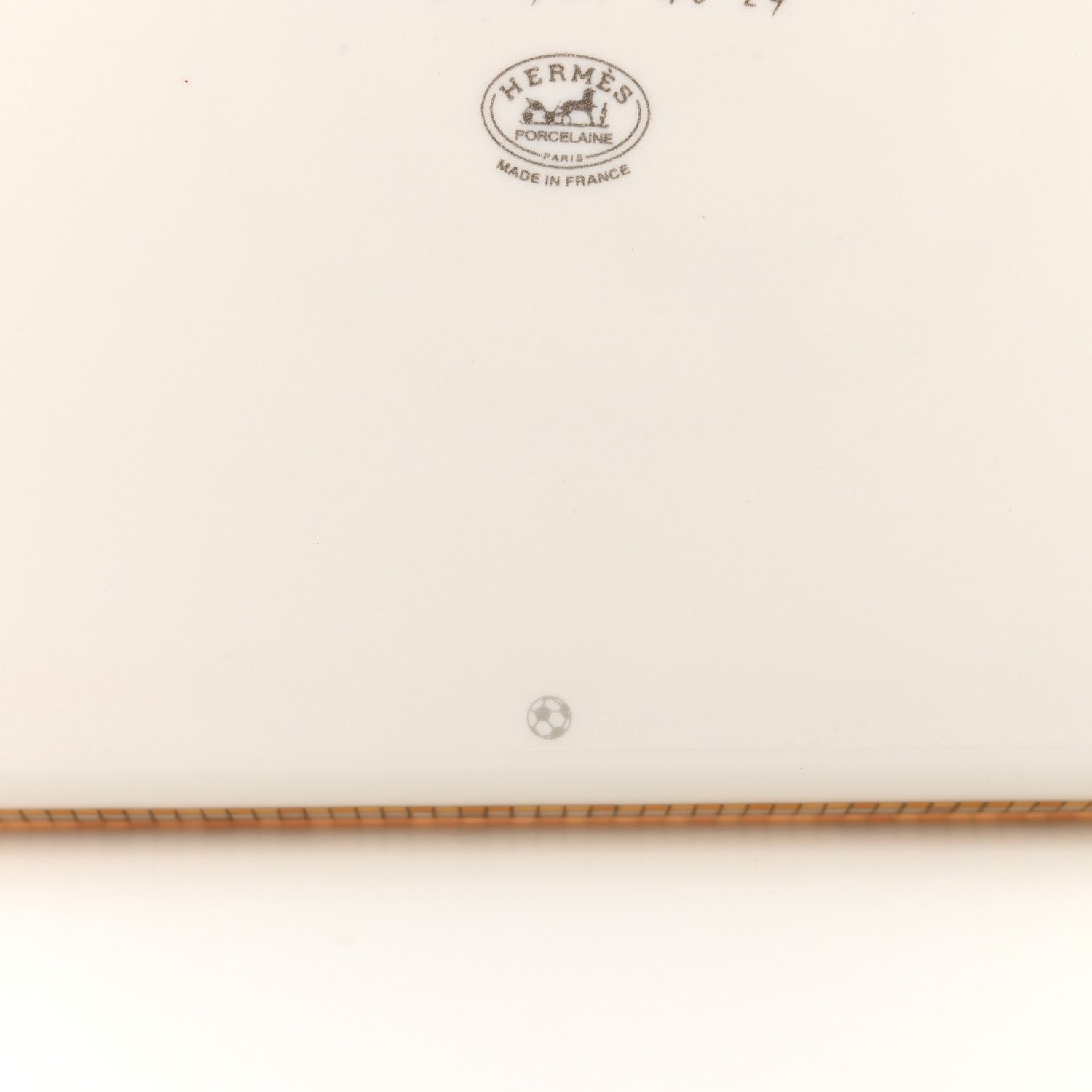 Hermes Porcelain Mosaique au 24 Gold Sushi Plate 4 of 5