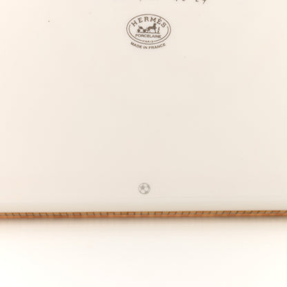 Hermes Porcelain Mosaique au 24 Gold Sushi Plate 4 of 5