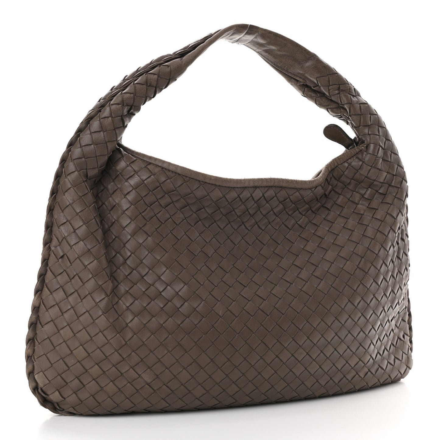 Nappa Intrecciato Medium Veneta Hobo Shadow