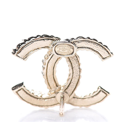 Chanel Crystal Over The Rainbow CC Earrings Gold Multicolor 3 of 5