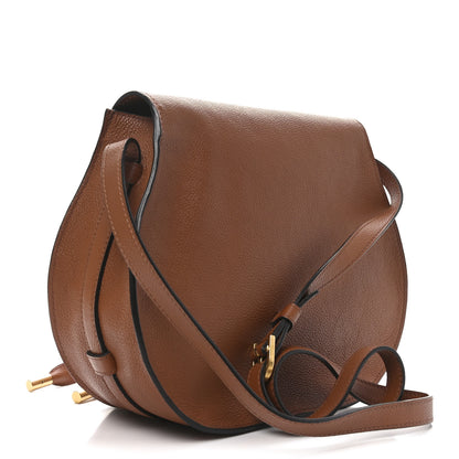 Chloe Calfskin Medium Marcie Round Crossbody Bag Tan 3 of 10