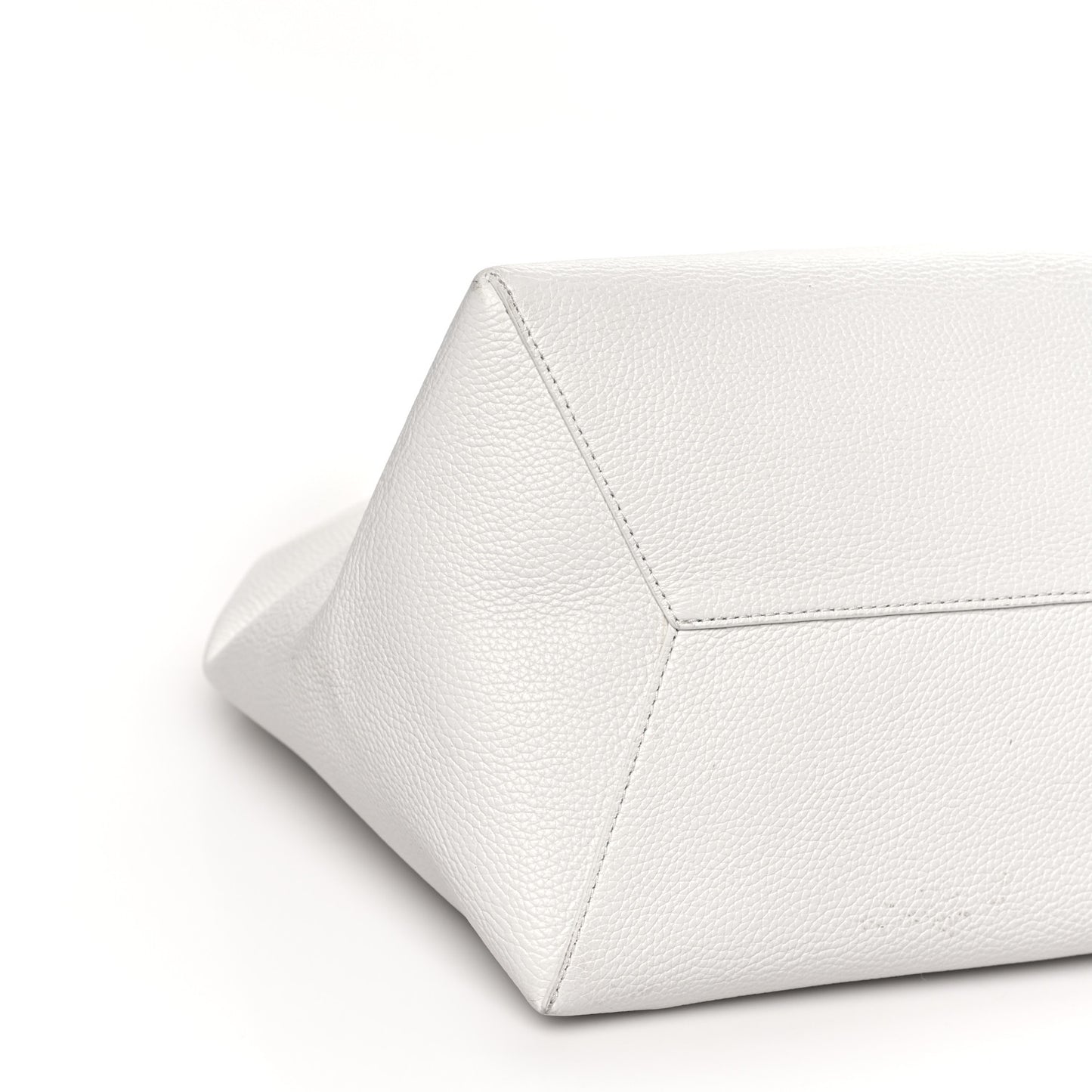 Grained Calfskin The XL Sack Bag White