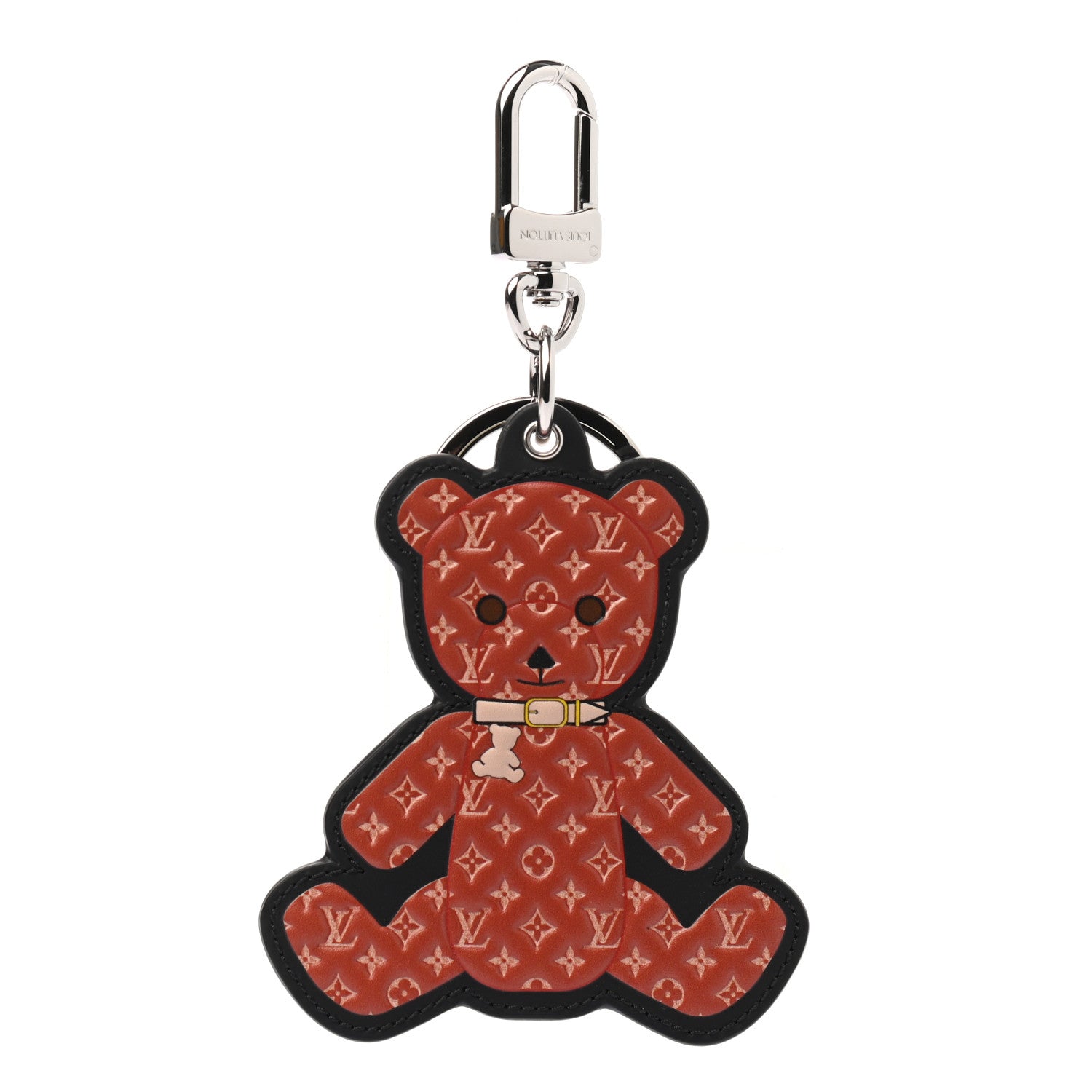 Louis Vuitton Monogram Teddy Bear Bag Charm Key Holder Brown 1 of 5