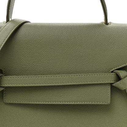 Celine Grained Calfskin Micro Belt Bag Army Green 8 of 10