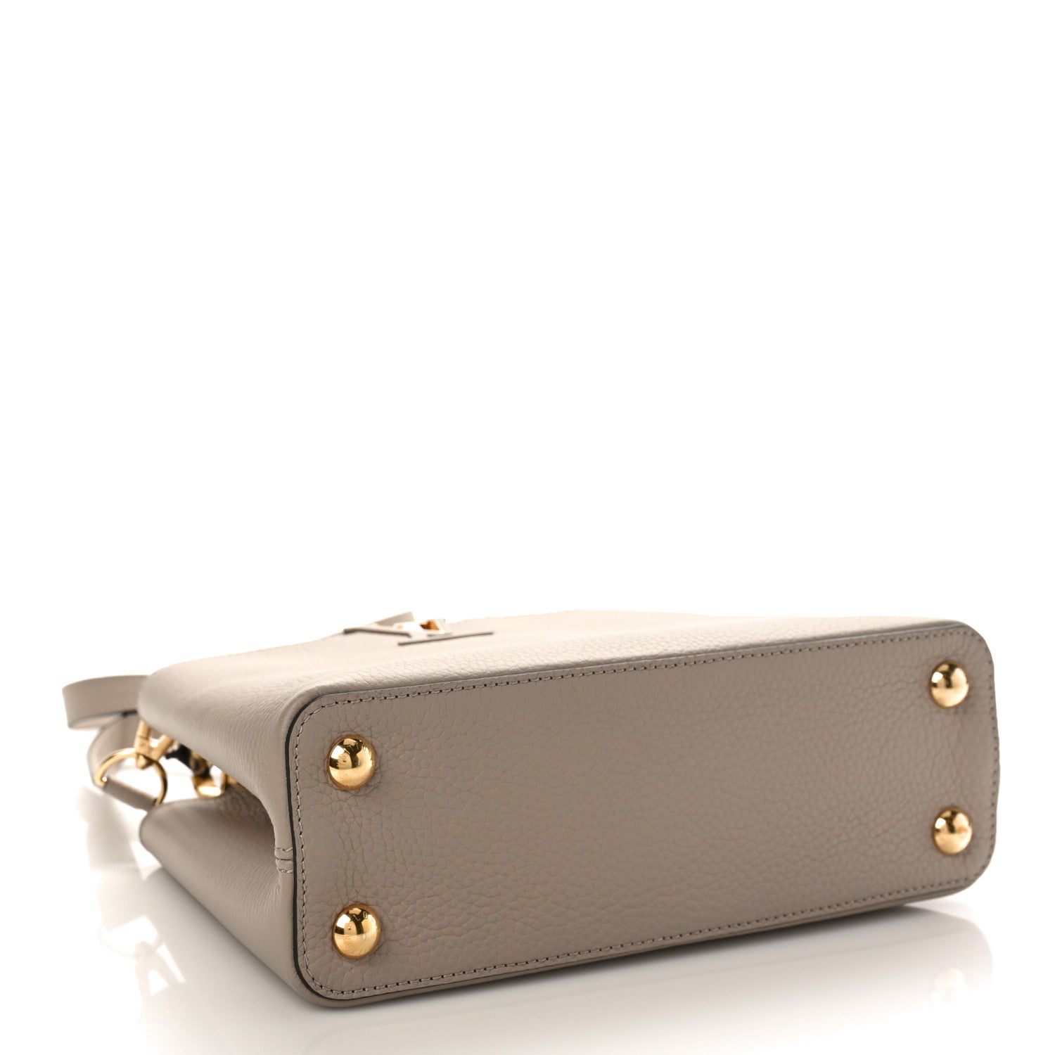 Louis Vuitton Taurillon Snakeskin Capucines BB Galet 4 of 8