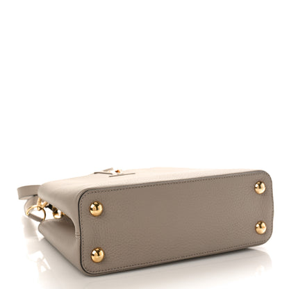 Louis Vuitton Taurillon Snakeskin Capucines BB Galet 4 of 8