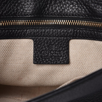 Gucci Pebbled Calfskin Medium Soho Flap Crossbody Black 6 of 9