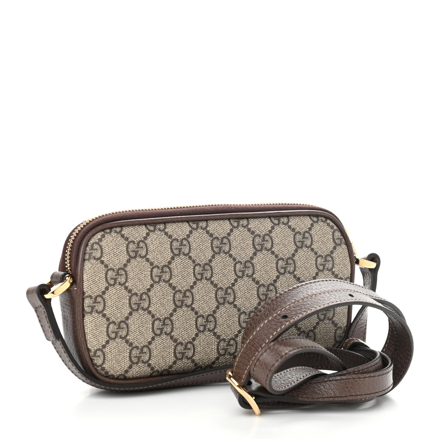 GG Supreme Monogram Web Mini Ophidia GG Bag Brown
