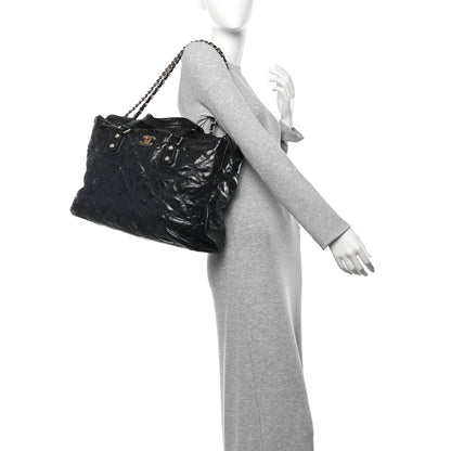 Chanel Glazed Calfskin Large Portobello Tote Black 2 of 11