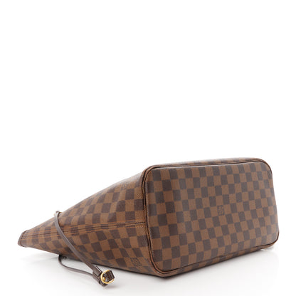Louis Vuitton Damier Ebene Neo Neverfull MM Rose Ballerine 4 of 12