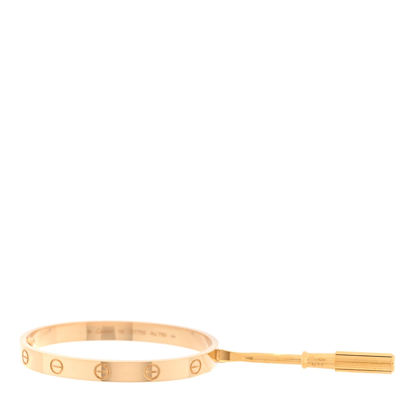 18K Yellow Gold LOVE Bracelet 16