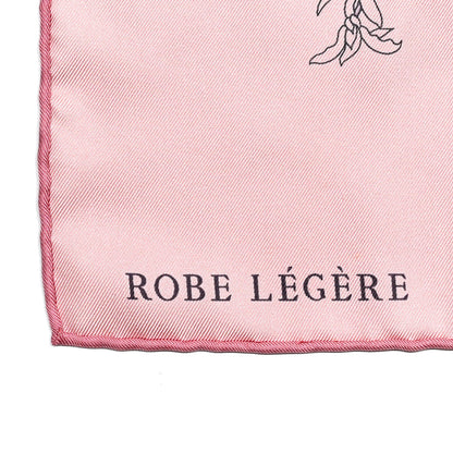 Hermes Silk Twill Robe Legere Scarf 90 Rose Hortensia Bleu 3 of 6