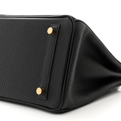 Hermes Togo Birkin 25 Black 10 of 11